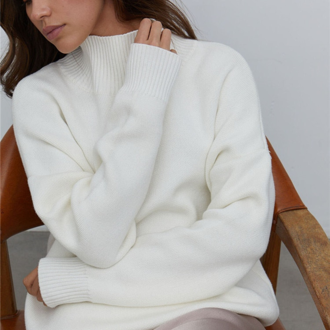 Pullover Gola Alta Barra Punho e Gola 2x1 - Court