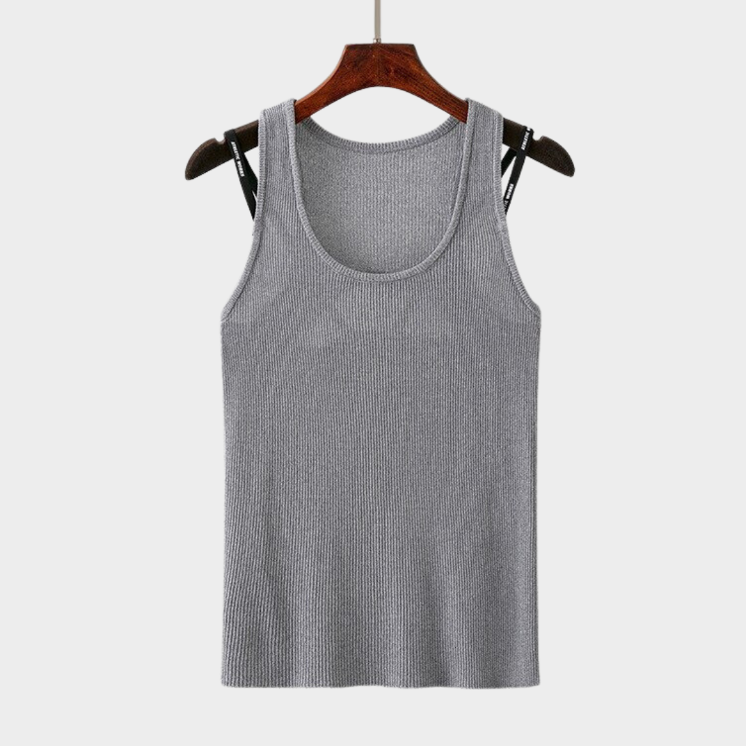 Blusa Regata Confort Tricotzinho - Ellie