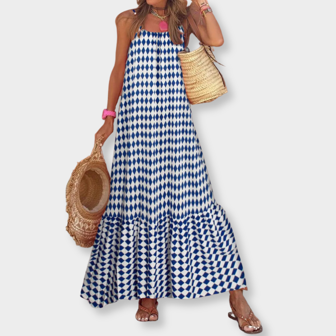 Vestido Estampado Boho com Alça - Sancho