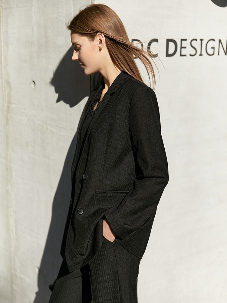 Blazer Alfaiataria Minimal Tecido Leve - Israel