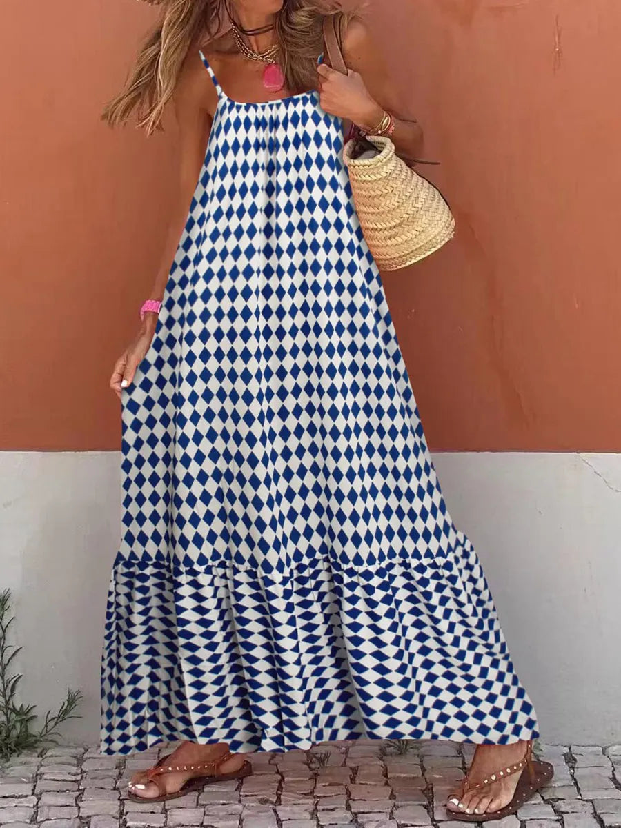 Vestido Estampado Boho com Alça - Sancho