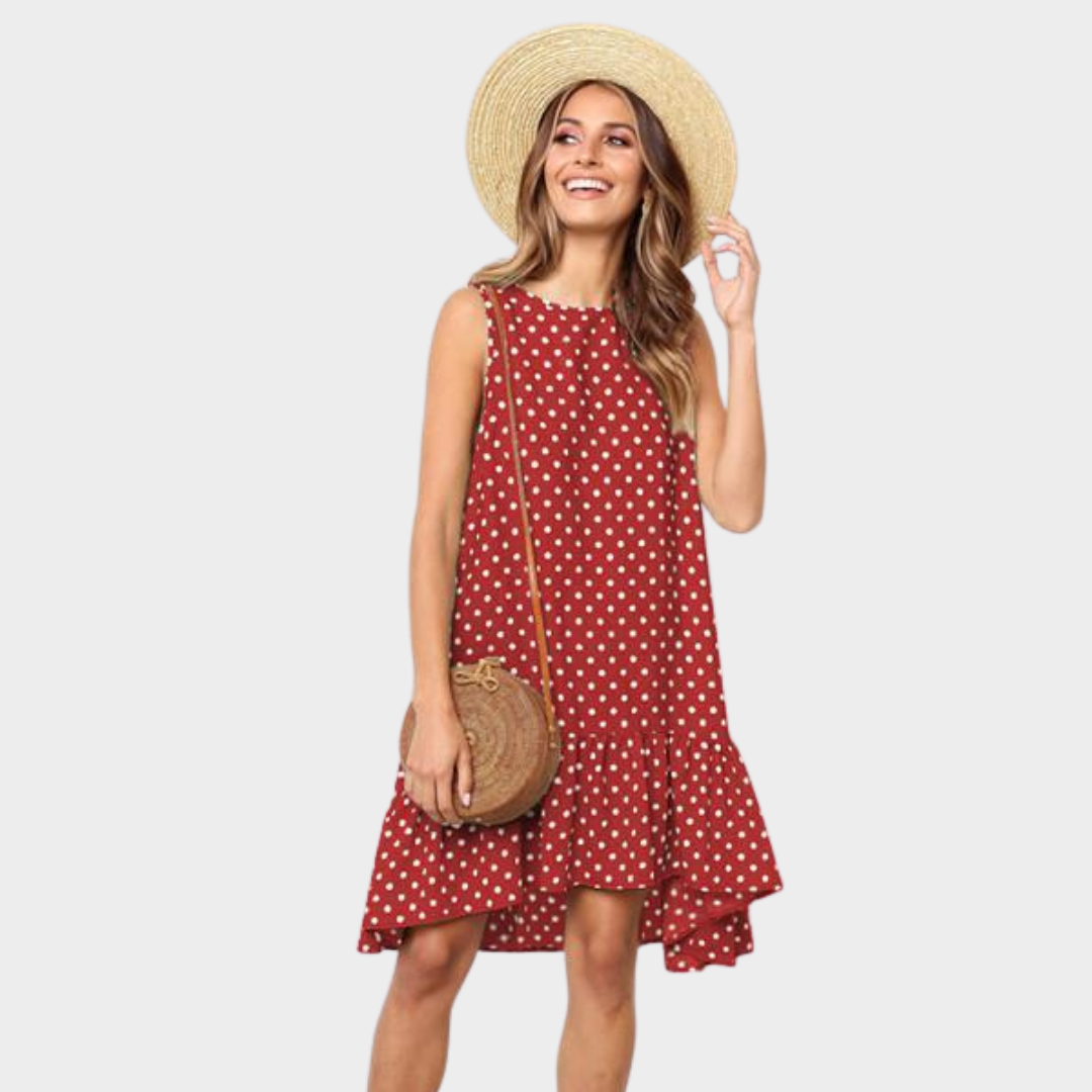 Vestido Curto Estampado Casual