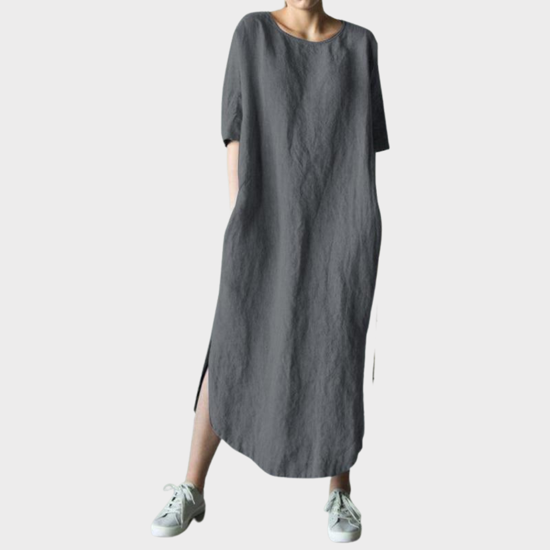 Vestido Liso Slim em Algodão - Harrow