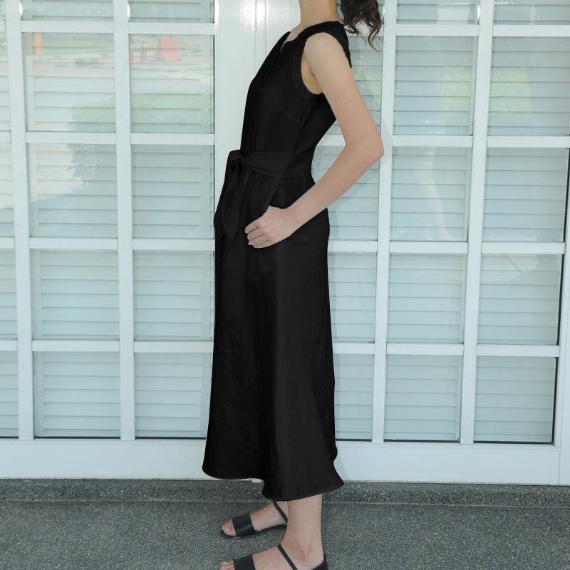 Vestido Minimalista Midi em Algodão - Málaga