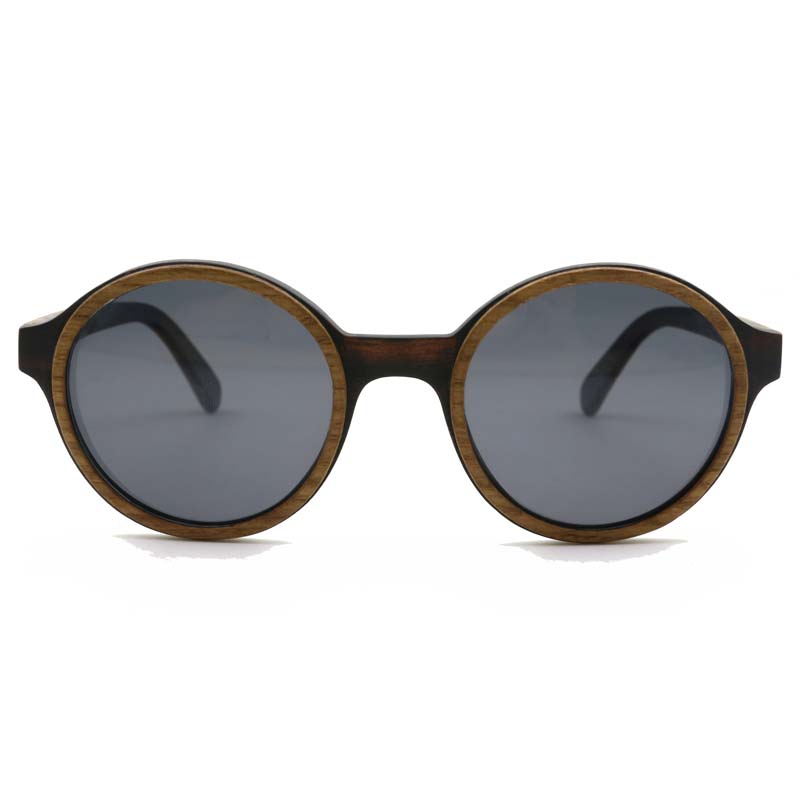 Óculos Escuros Frame Madeira Redondo - Aniston