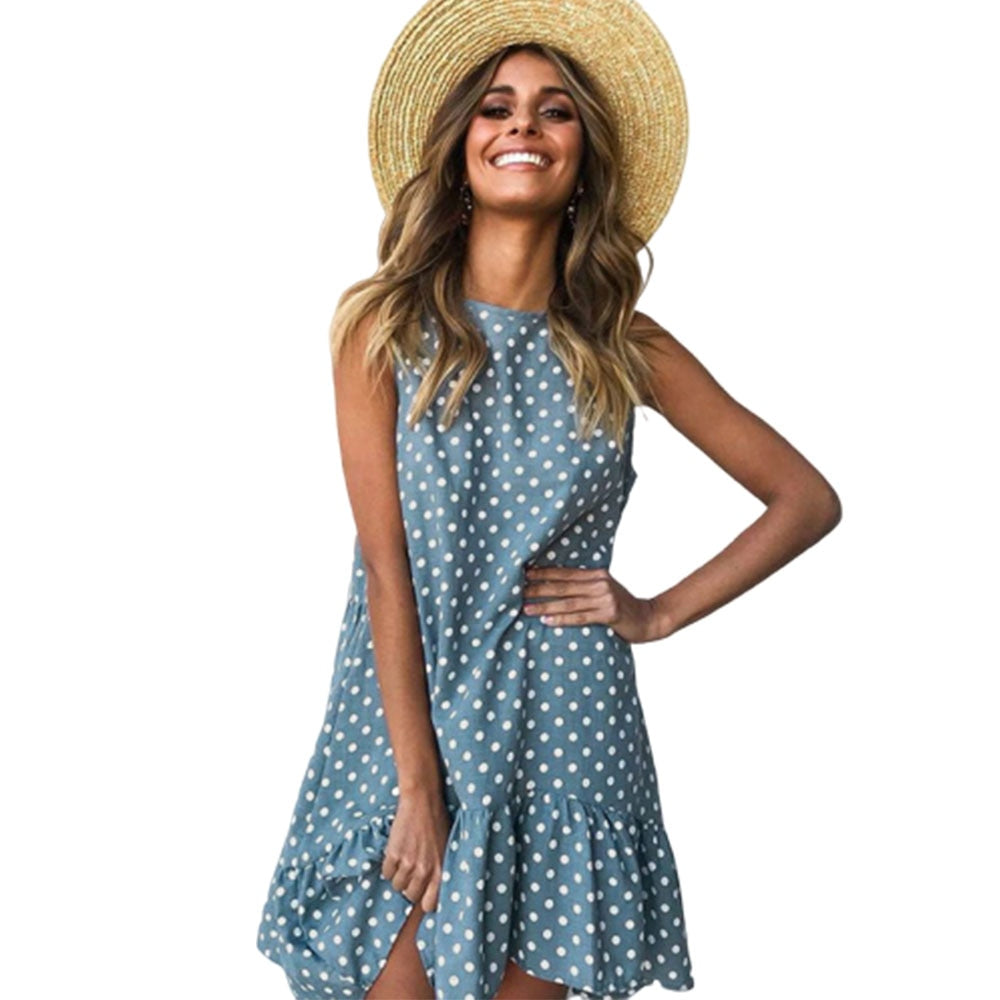 Vestido Curto Estampado Casual