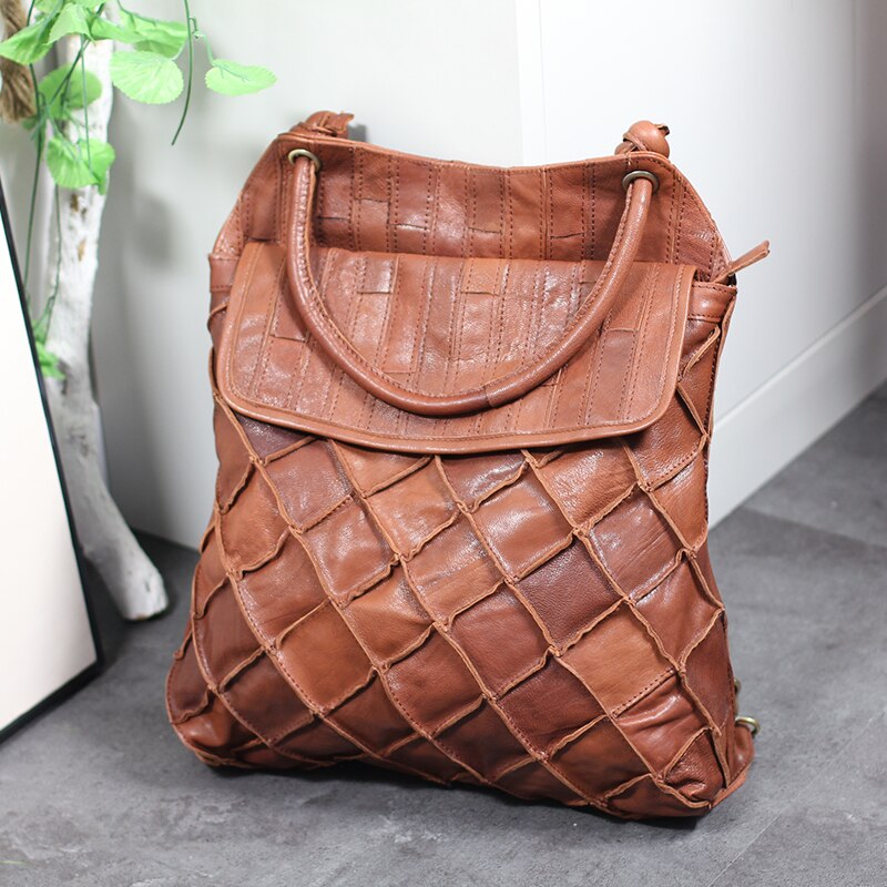Bolsa Feminina Couro Patchwork Premium - Net leather