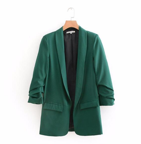 Blazer Max Vintage Feminino Manga Franzida sem Botões - Alki