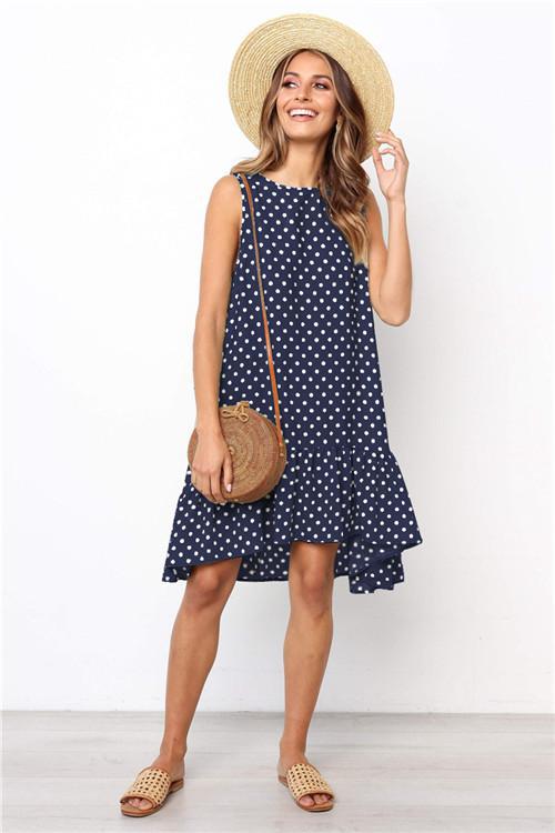Vestido Curto Estampado Casual