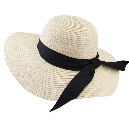 Chapéu de Palha Modelagem Media com fita decor - Geribá