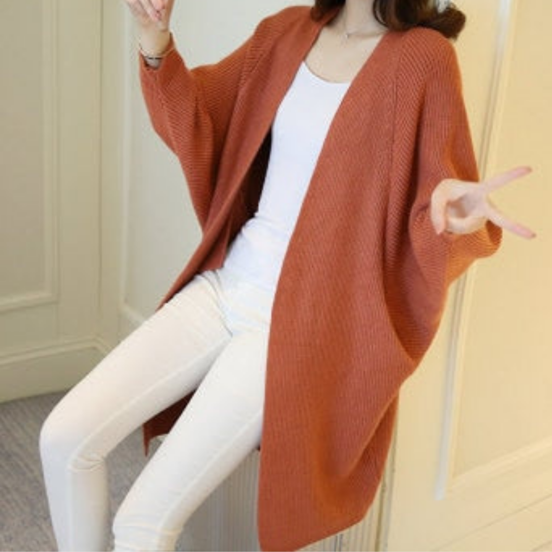 Long Cardigan Feminino em Tricot - Hong Kong