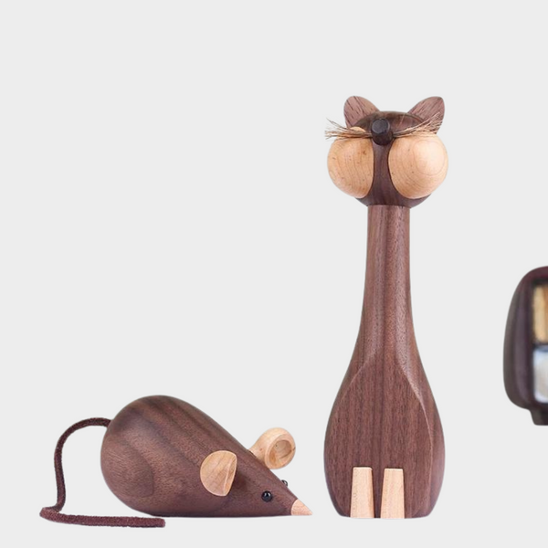 Escultura Madeira Feito a Mão - Wood Pet