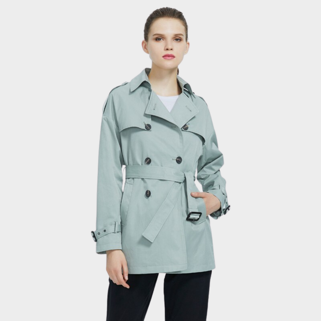 Trench coat curto feminino cheap