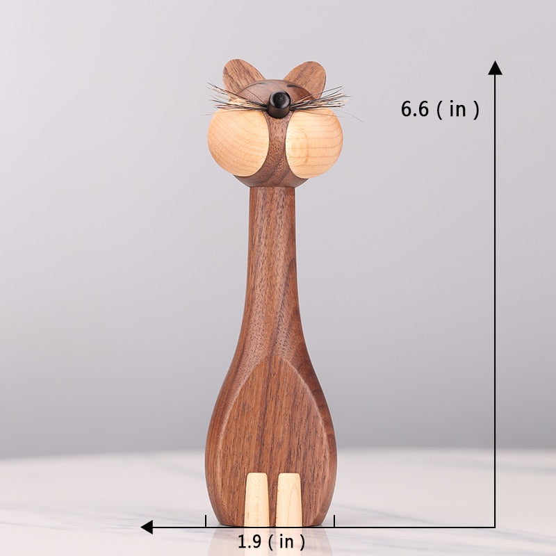 Escultura Madeira Feito a Mão - Wood Pet